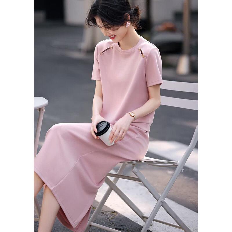 XWI Women's Casual Short Sleeve Top & Skirt Set
