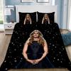 Exquisites 3D Celine Dion Tapeten-Musikfilm-Druck-Bettwäsche-Set Bettbezug Steppdecke Bett Erwachsene Jugendliche Mädchen Junge Geschenk