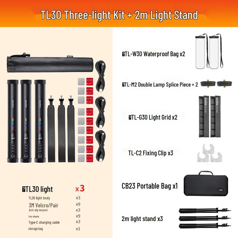 Godox TL30 RGB LED Tube Light Kit