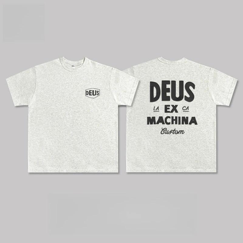 

DEUS EX MACHINA Друкована вільна бавовняна футболка з коротким рукавом для чоловіків та жінок Культура вуличних мотоциклетних пригод Серфінгу Футболка XXL червоний