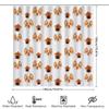 New Arrival Bathroom Shower Curtain Waterproof Pet Dog House Print Decorative Modern Home Decoration Plastic Rod Pocket White