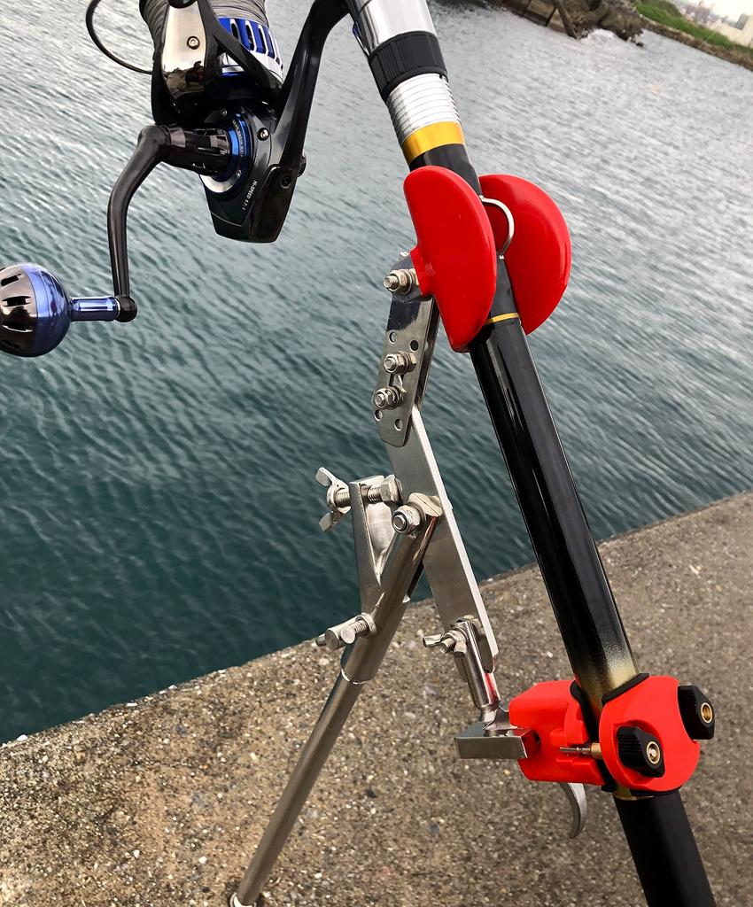 Stainless steel rod holder and piton rod set of 5 Casting driving throwing rod piton rod rod rod rod fishing red Rod holder part Mouth size inner 20mm