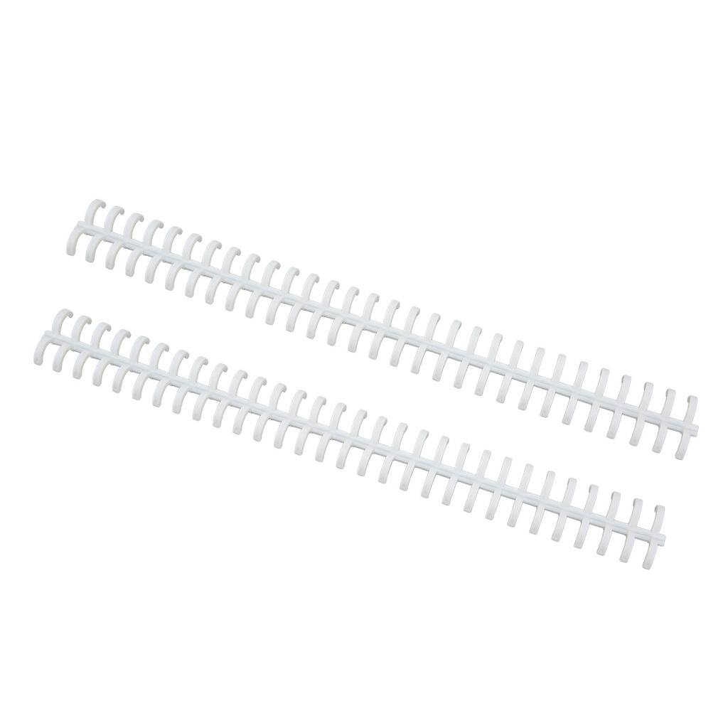 10 Pcs Loose Leaf Binding Spine 30 Hole Cuttable Wear Resistant PP Plastic 10mm Binding Comb for Student