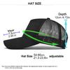 Customized Printing Logo 5 Panels Baseball Cap For Men Women Summer Adult Mesh Cap Advertising Cap Curved Brim Hat Wholesale