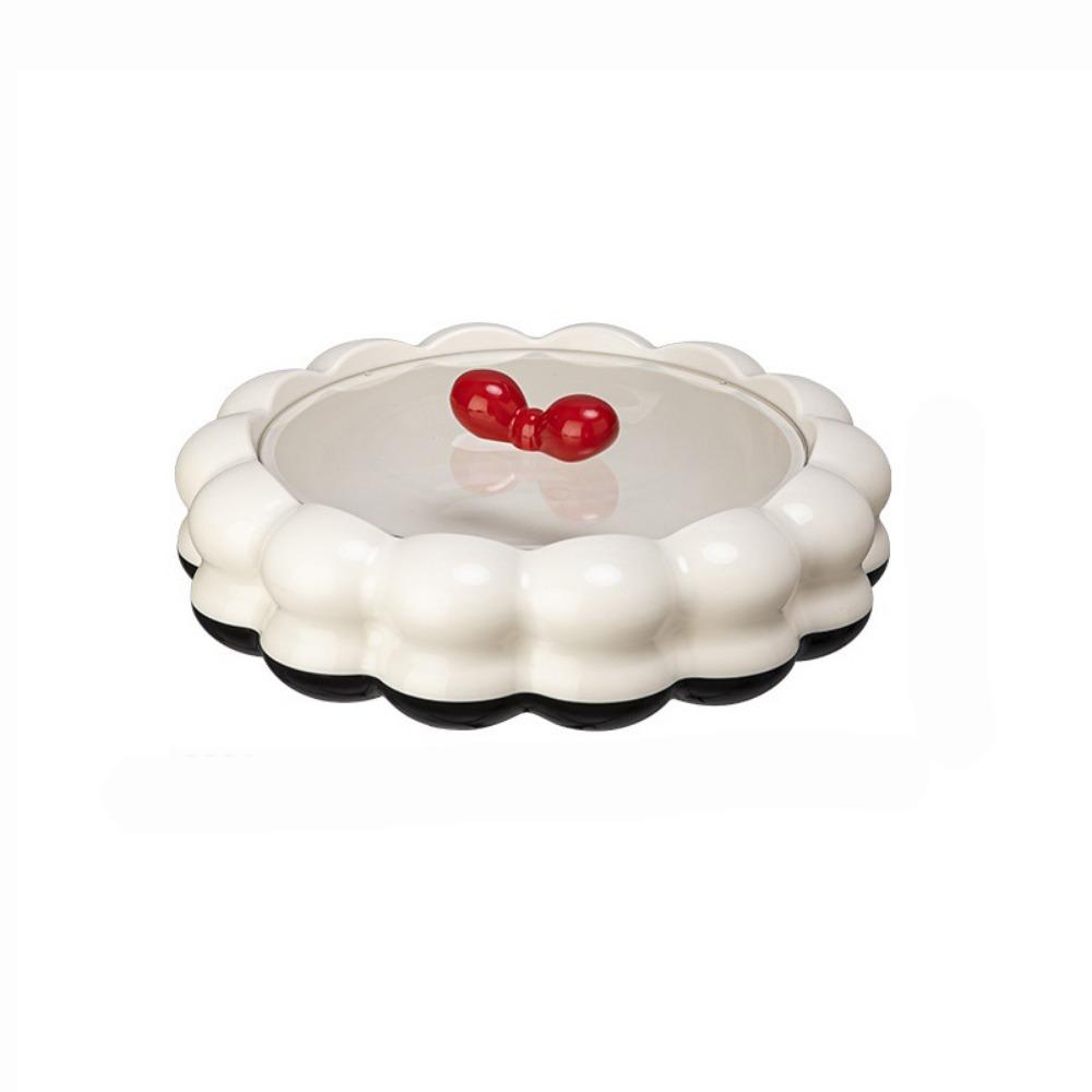 Divided Rotatable Fruit Platter Large Capacity Snack Storage Box Candy Nut Serving Tray  Kitchen