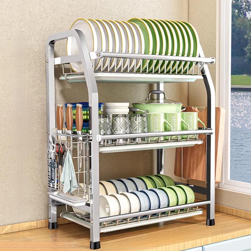Yingbai 3-Tier Stainless Steel Dish Drying Rack