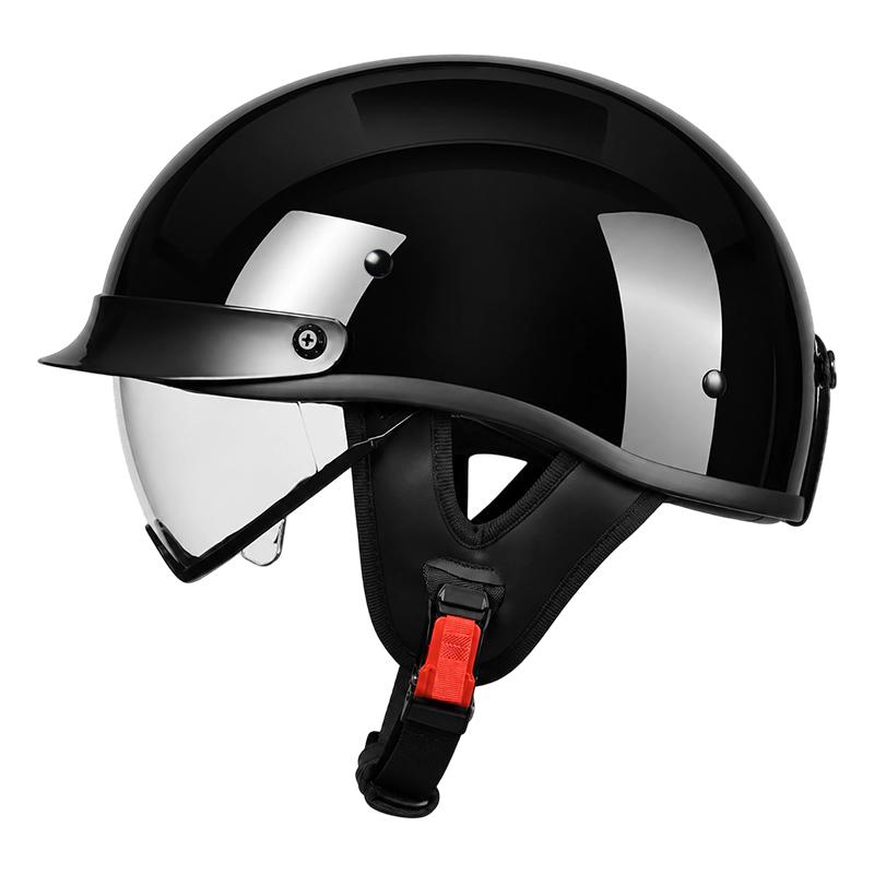Hot Selling Motorcycle Helmet Half Face bicycle Motorcycle Helmet Detachable Cotton Lining Summer Half Helmet Factory Wholesale