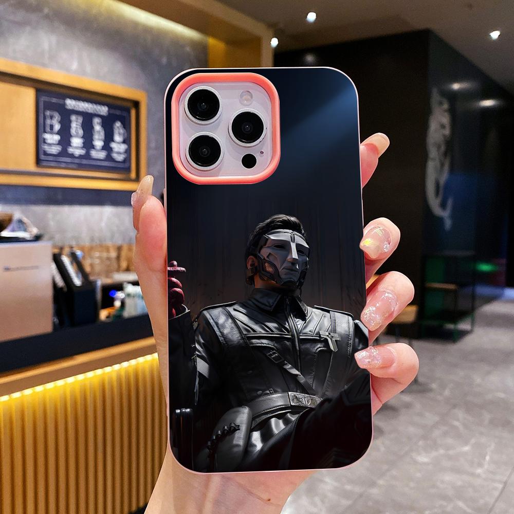Game Delta Force Jelly Double layer Pink Mobile Phone Case for iPhone 17 16 15 14 13 12 11 Air Pro Max Plus Protective