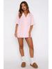 2026 Trendy Women's Personalized Print Casual Loose Shirt & Shorts Set