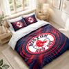 Bedding Set 1 Duvet Cover 2 Pillowcases Boston Red Sox Print Bedroom Home Decoration