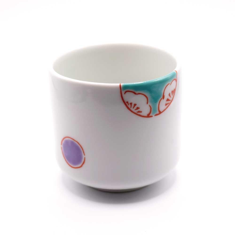 Okadaen Tee Sencha Tee Hanamaru Arita Set Utensilien, Set, Tasse, Wappen, März, Ware, 5-teilig