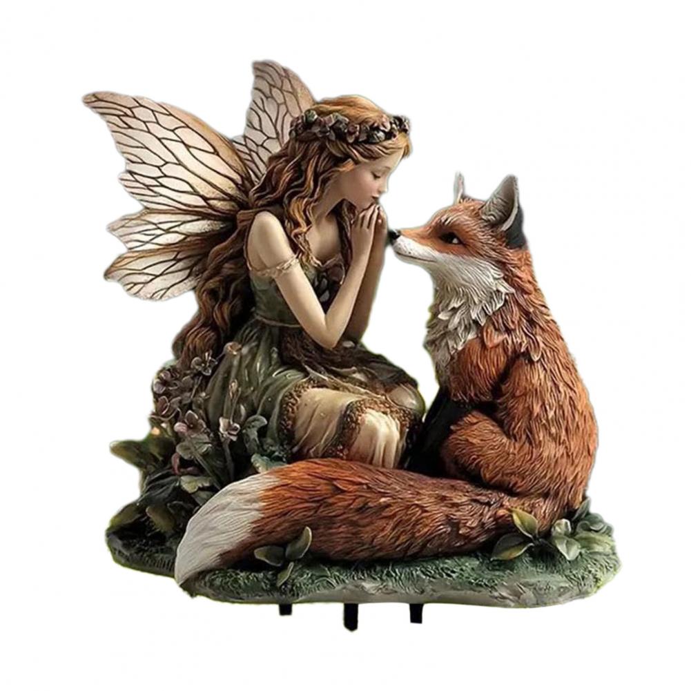 Outdoor Elf Decoration Wood Elf Acrylic Sign Stake Whimsical Garden Decoration for Outdoor Plants Fairy Ornaments