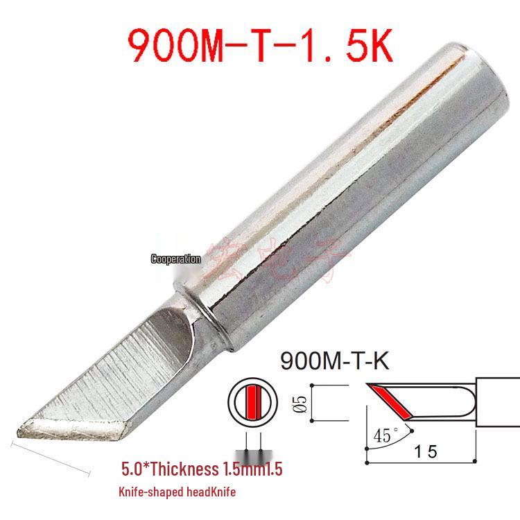 900M-T-K & 900M-T-SK White Drag Soldering Iron Tip - Knife Type