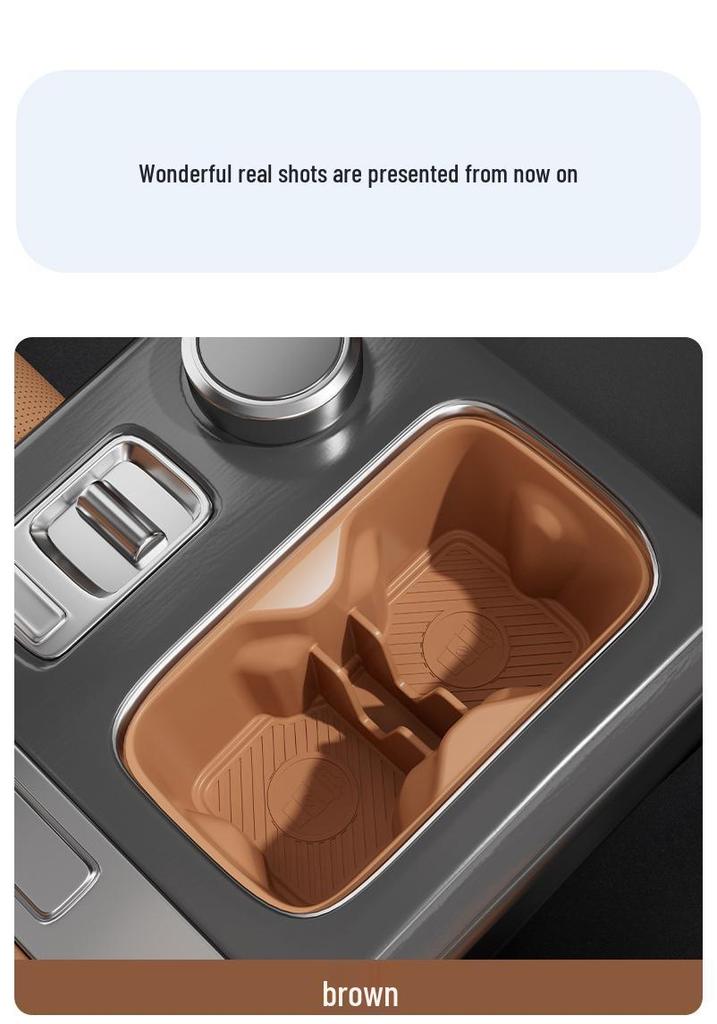 Chery iCAR 26 V27 Center Console Silicone Cup Holder Pad - Anti-slip Car Accessory