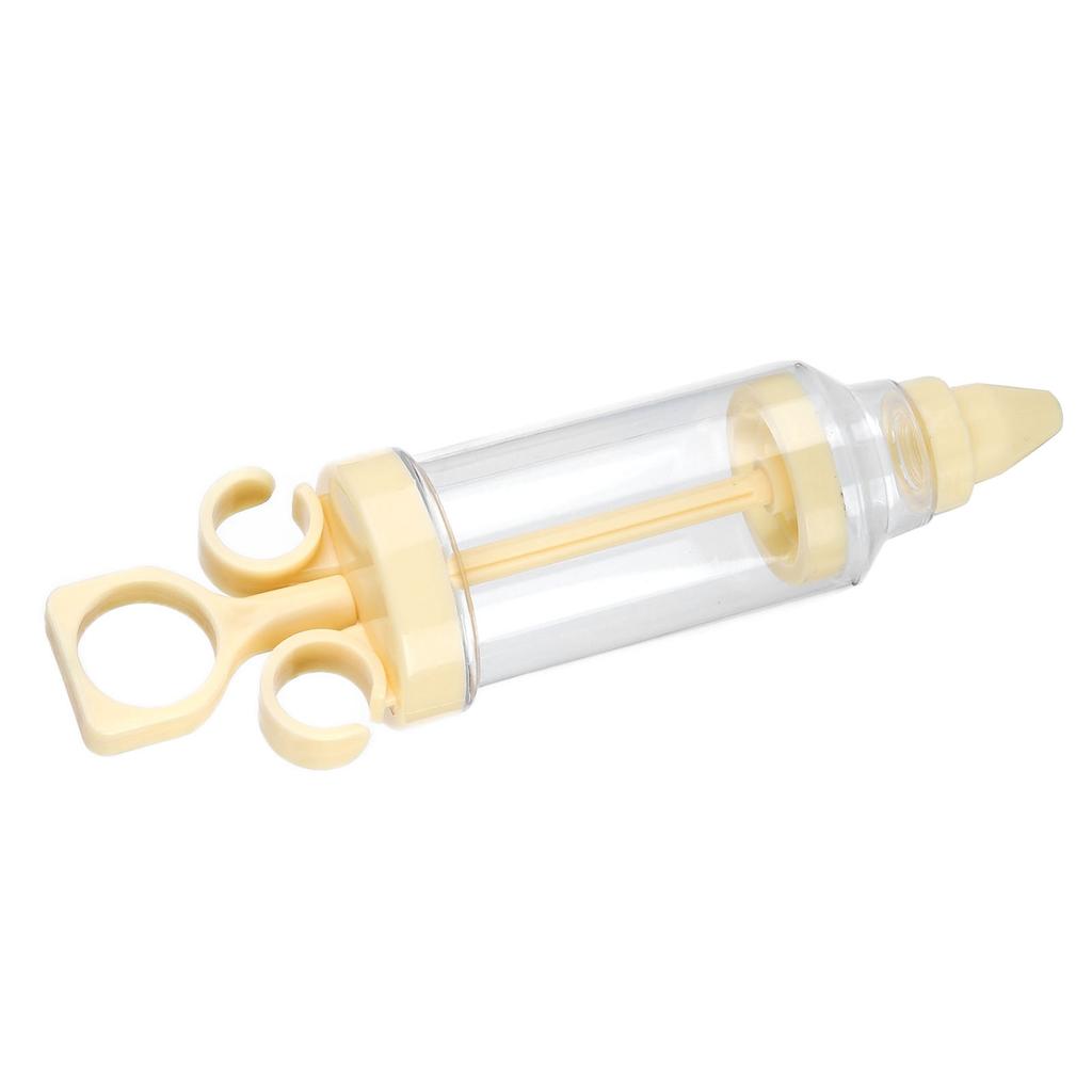 Pastry Decorating Nozzle Set Piping Syringe with 8Pcs Nozzles for Cake Decorating(CreamColored Nozzle )