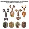 Yousheng Decorative Ornament, Imitation Bark Design Carved Table Decoration, Living Room Bedroom Office Balcony Courtyard Windowsill