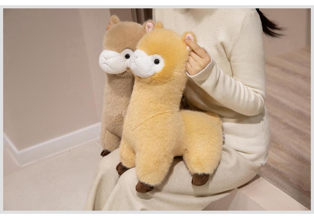 Adorable Realistic Alpaca Plush Sheep Zodiac Doll