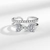 Silve Gorgeous Shiny Stone Heart Zircom Ring For Women Engagement Wedding High Quality Fine Jewelry