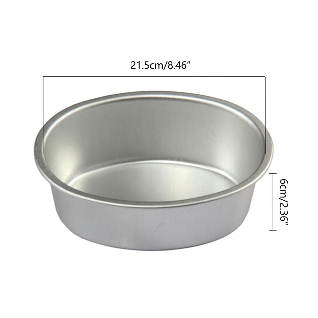 2 Stück Runde Form Käsekuchenform Antihaft Kuchenform Aluminium Kuchenform Brotlaibform Form zum Backen im Ofen Langlebig