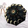 1 Stück Astrologie Rad Automatischer Faltregenschirm, Tragbares & Faltbares Design mit 8 Speichen, Lässiges Outdoor-Accessoire yy250805144