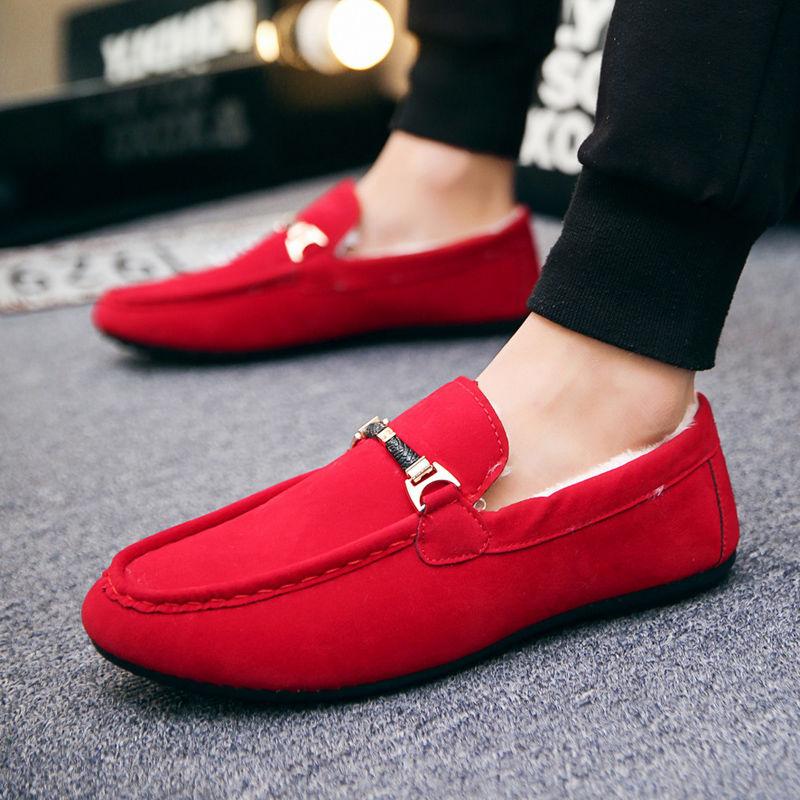 Black Male Casual Shoe Velvet Flat Men's Leather Shoes Social New In Legitimate High Quality Fashion Promotion Shipping Free Pu