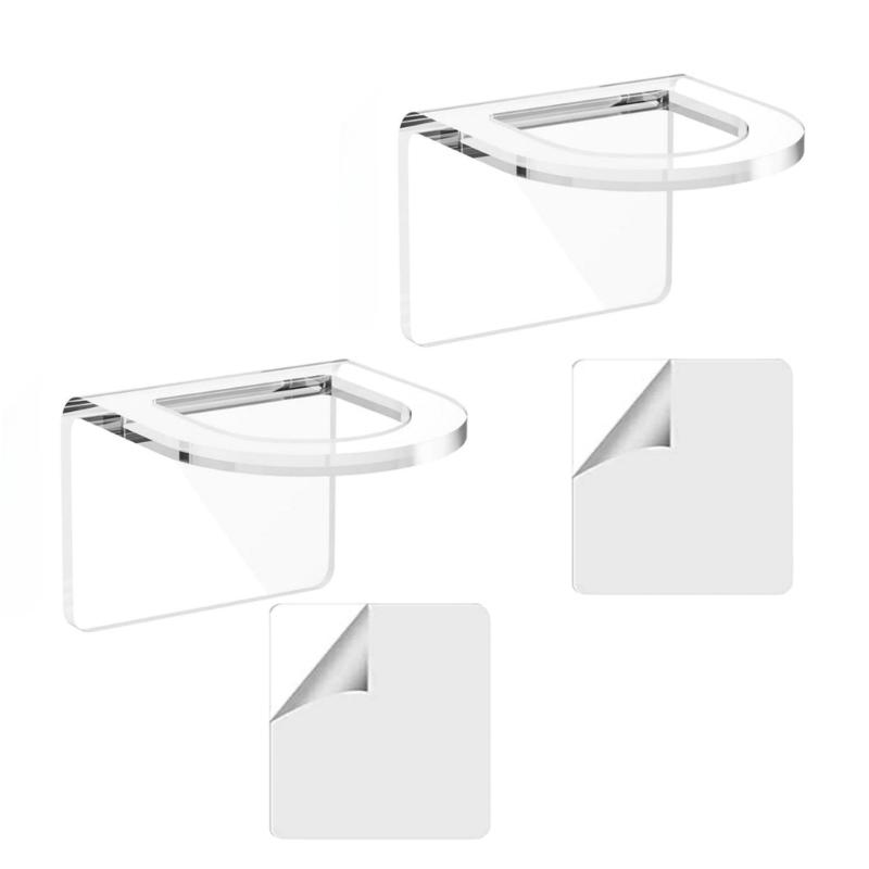 

Set of 2 Multipurpose Kitchen Sink Holders Adhesive Installation with Ventilation and Drainage Features Daily Use 1