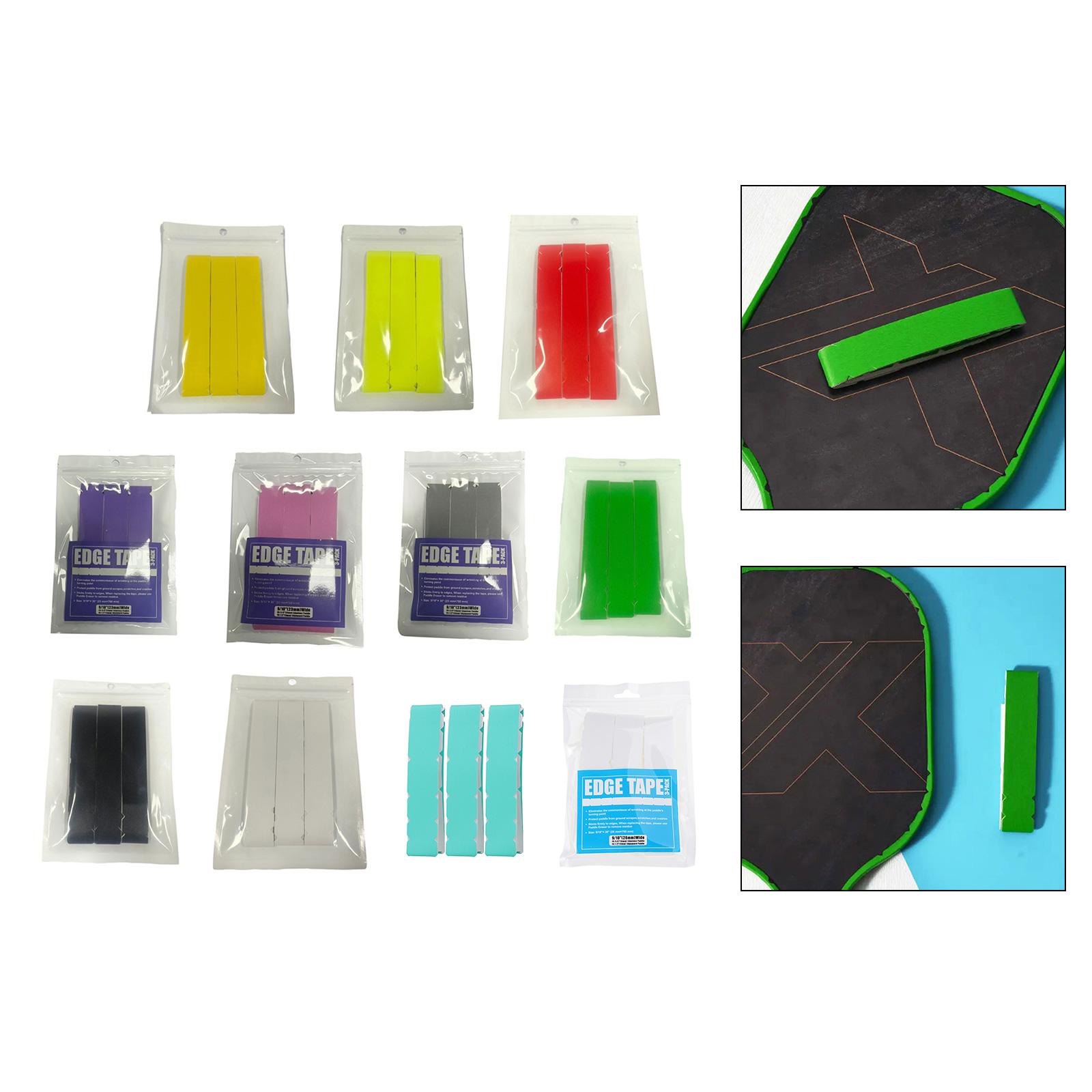 

3Pcs Pickleball Paddle Protection Tape Racket Edge Protection Tapes Paddle Head Edge Guard Protector Easy to Install 23 сірий