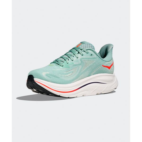 Hoka One One Clifton 10 Comfortable Fitting Durable Running Shoes Men Sneaker Sage-Green 1162030-SGNN