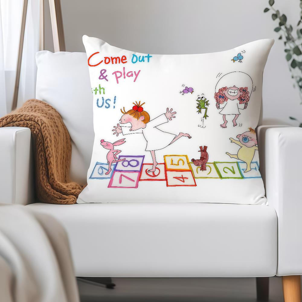 C-coco And W-Wondrous Gang Pillow Case Applicable Space For Guest Rooms Interiors Cars Office House Decoration