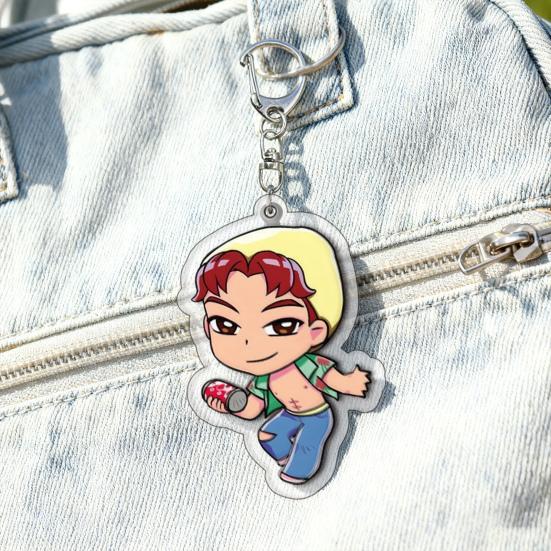 Witch Hunter Keychain Holder Acrylic Anime Fans Gift Bag Hanging Pendant Ornamental Decoration Bag Accessory