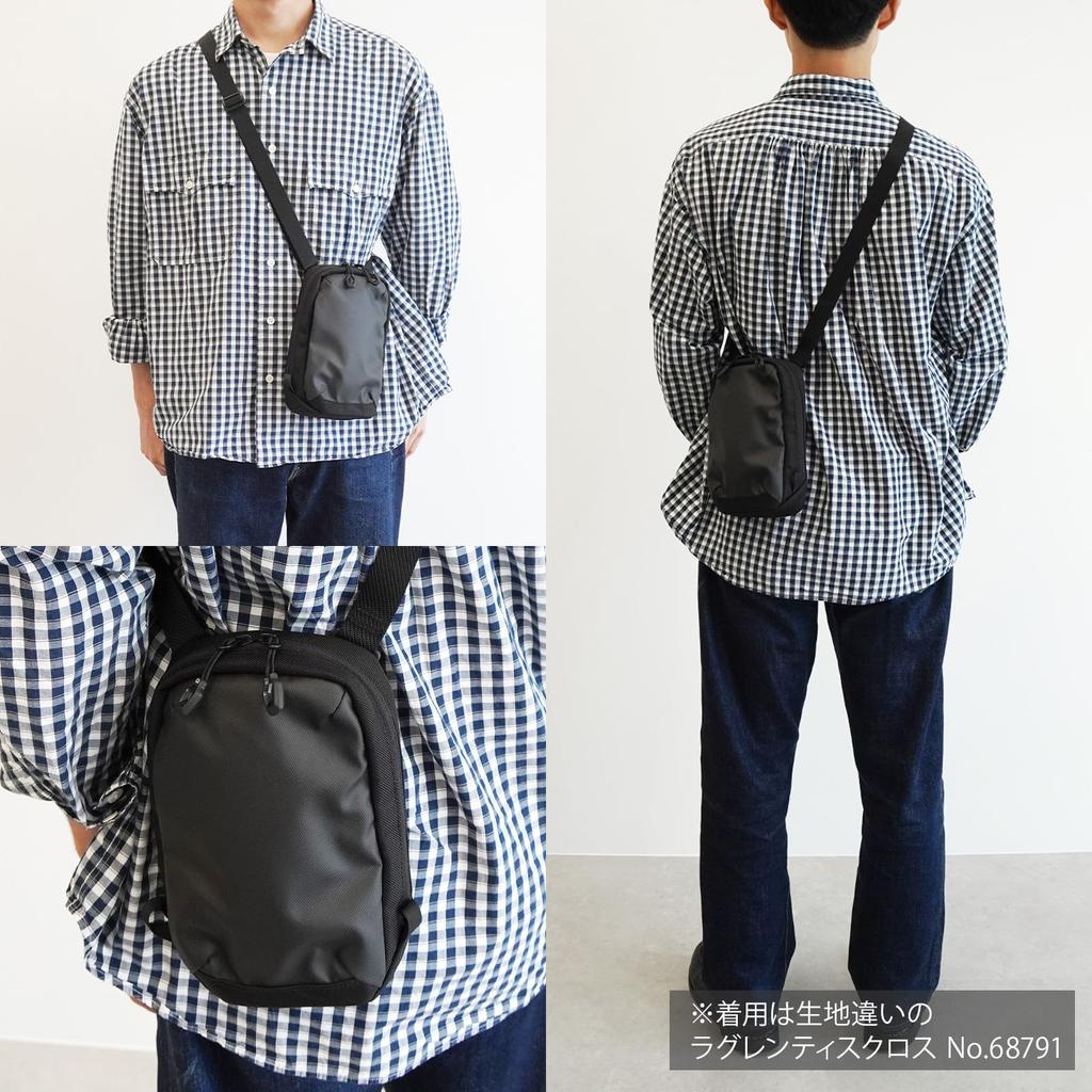 Laglentis Cross X Shoulder Smartphone Shoulder High 20061 Black [Ace Gene] Bag, Bag, 2L, X-PAC Strength,