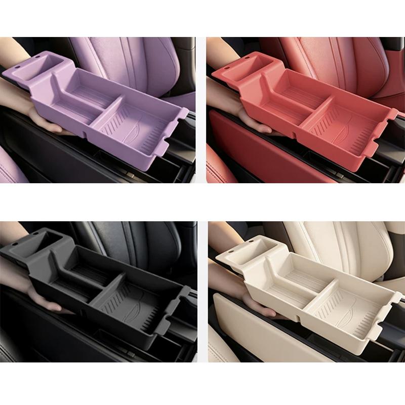 For Xiaomi SU7 2026 Car Center Console Armrest Storage Box Tray Organizer Anti-Slip Mats Storage Tidying Car Storage Box