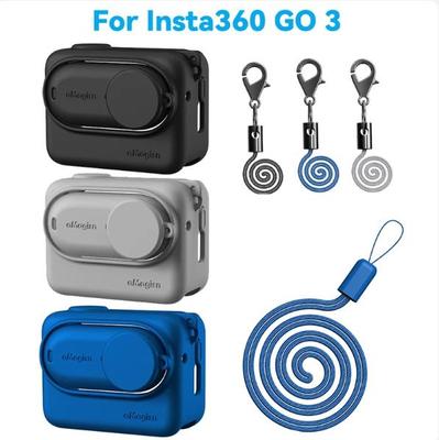 For Insta360 GO 3 Silicone Case for Insta360 Go 3 Action Camera Protective Cover With Lens Protection Film Accessories