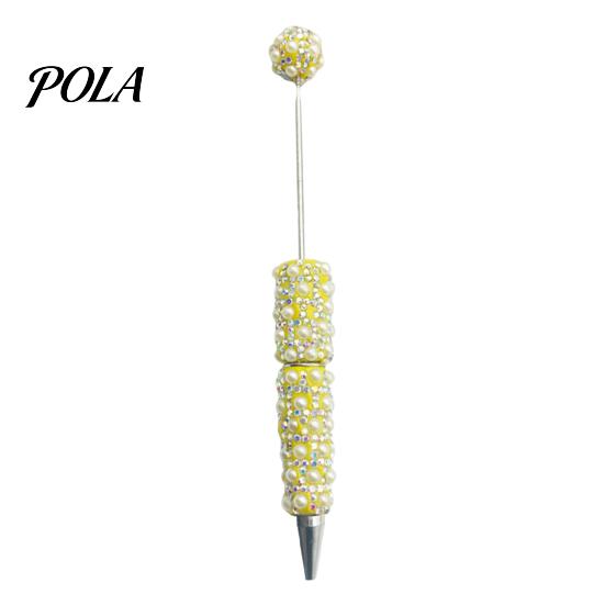 Customizable Writing Pen DIY Beadable Pen, Rhinestone Faux Pearl Ballpoint Fancy Glitter Jeweled for Crafting, Student Stationery Office Tools