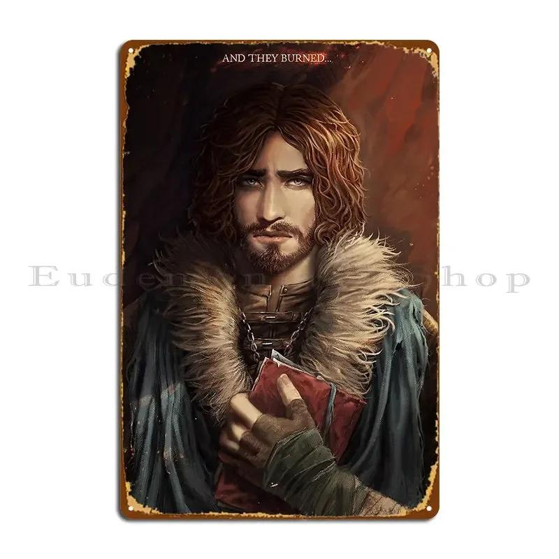 Burnt Metal Sign Poster Home Personalized Iron Cinema Mural Tin Sign Poster 20x30cm(7.8x11.8inch)