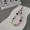 Pvc Material Phone Strap With Natural Stone Beads For Gift And Fashion