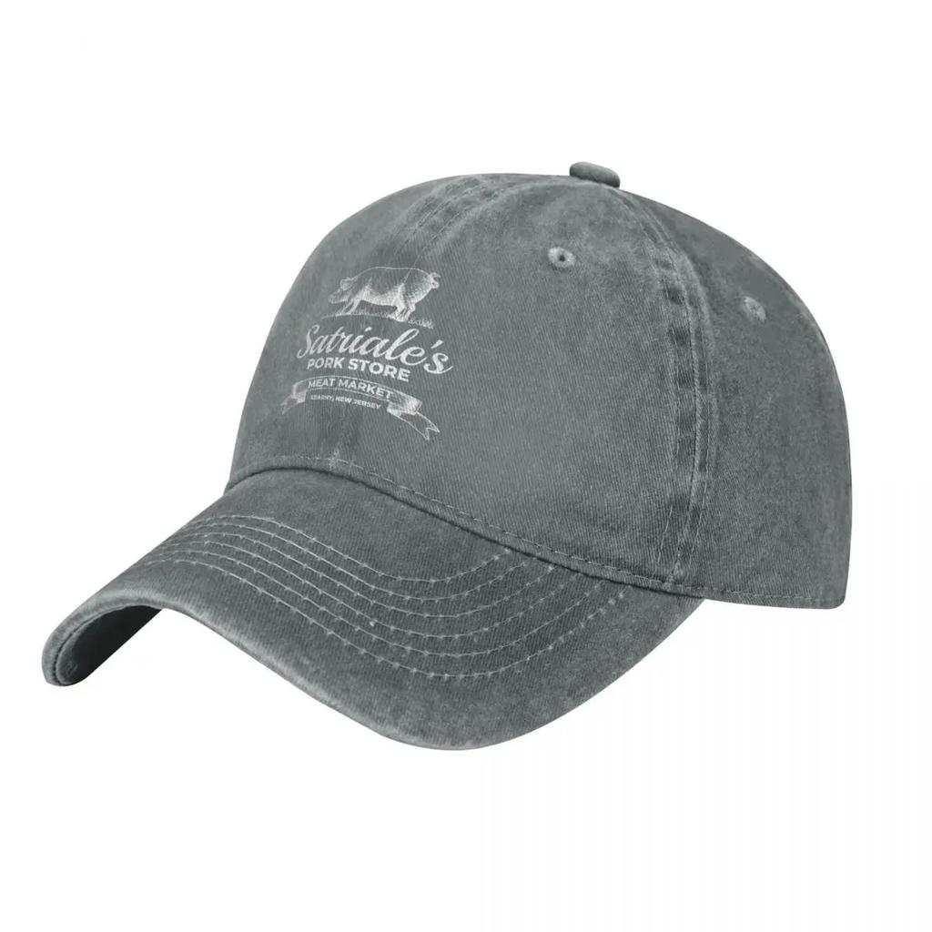 Satriales Pork Store Kearny NJ Demin Cap Lightweight Caps Women Mens Baseball Cap