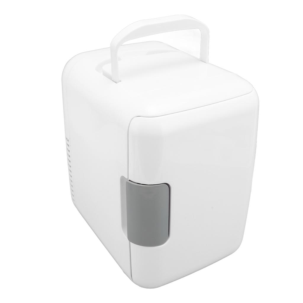 Car Mini Fridge 4L Low Noise Compact Skincare Beverage Cooler Warmer for RV Beverage Food Cosmetics