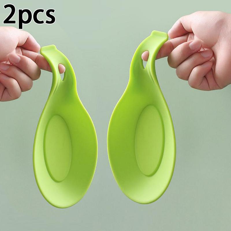 Ceramic Spoon Rest Large Utensil Holder Heat Resistant for Cooking Coffee Kitchen Non Slip Surface