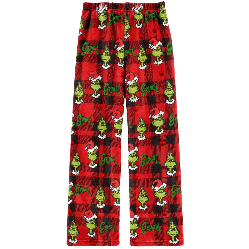 Women's Halloween Straight Leg Flannel Pants for Fall and Winter