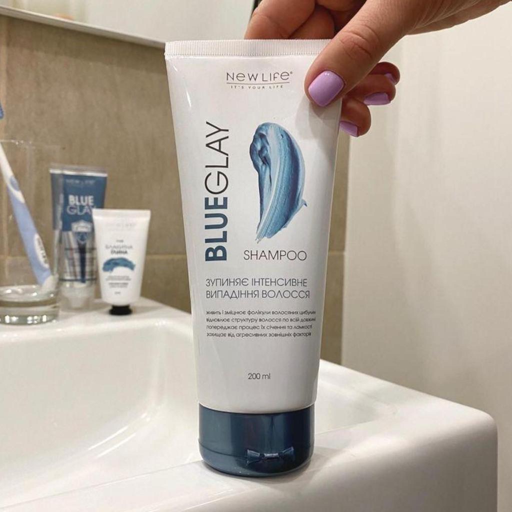 Шампунь Для Волос С Голубой Глиной New Life Питание, Укрепление, Восстановление