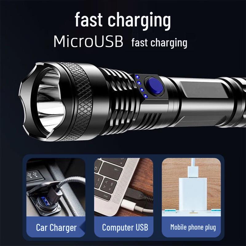 UOSULED USB Rechargeable Super Bright LED Flashlight