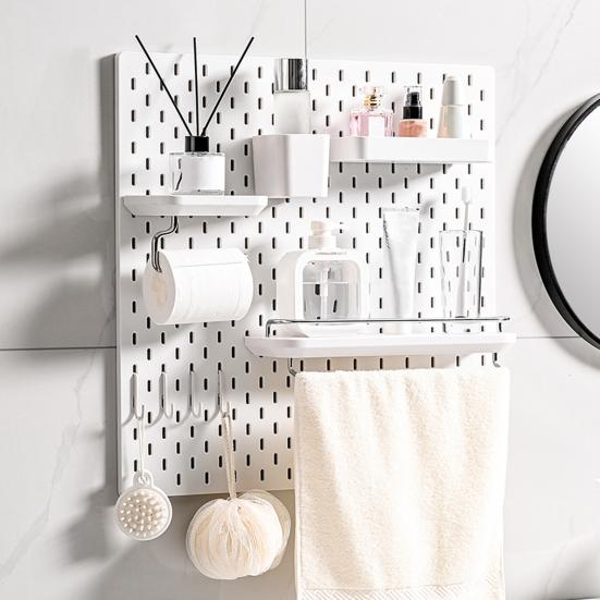 1/3Pcs Clamp-on Desk Hole Boards Strong Load-bearing Easy To Install No Drilling Versatile Hole Boards Space-saving Desk Organizer