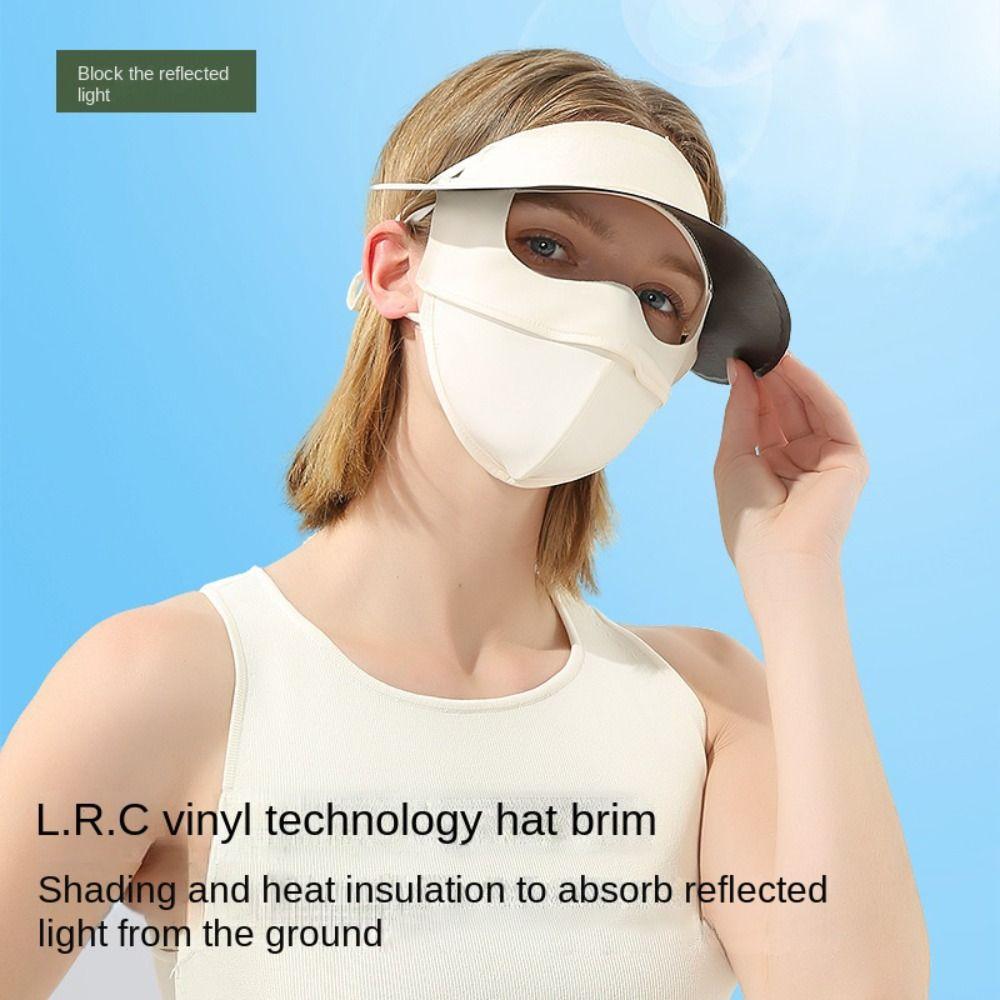 Anti-UV Women's Sunscreen Face Mask Ice Silk Face Cover Mask  for Cycling Bike Motorcycle