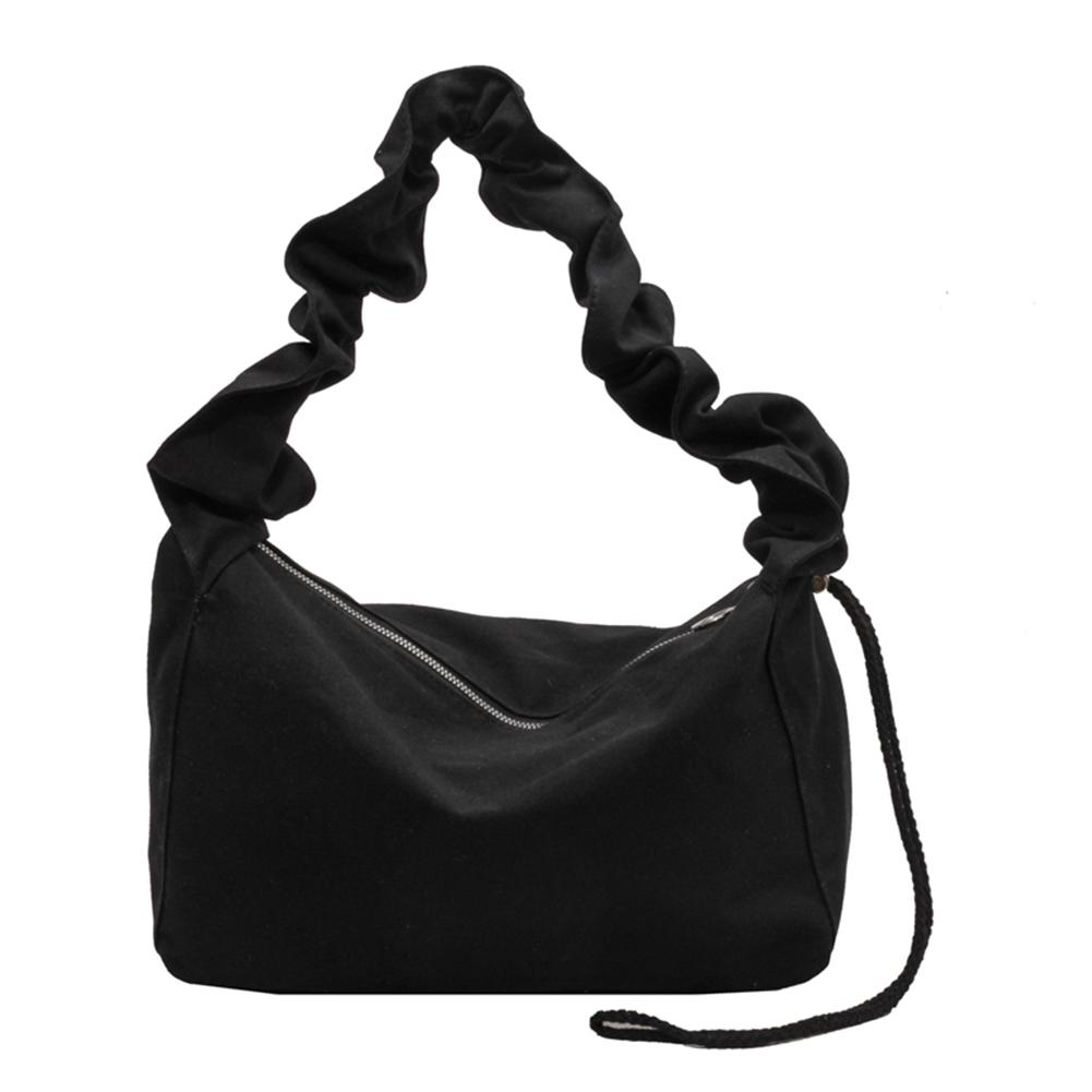 Women Ladies Handbags Pleated Fashion Commute Bag Solid Color Lady Elegant Purse
