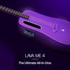 LAVA ME 4 Carbon Fiber Acoustic Electric Smart Guitar 38ft Airflow Bag Pink