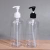 500Ml Refillable Pump Bottles Clear White Plastic Liquid Dispensing Bottle For Lotion Shampoo Soap Body Wash Travel Use