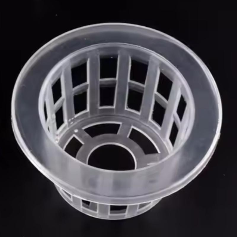 Hydroponischer Pflanznetztopf Netzbecher Korb Hydroponische Pflanzung Erdlose Kultur Kreisförmiger Fixierrahmen Blumenvorrichtung