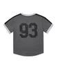 1993STUDIO 93 Track Crop Ringer T-Shirt_Charcoal