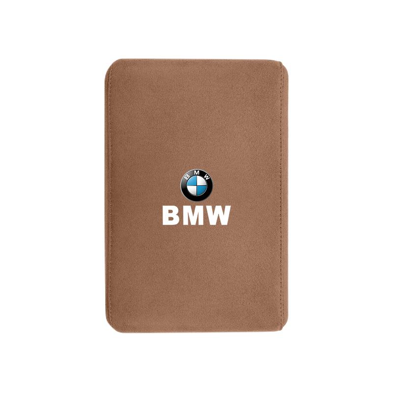 T12BMW Car Armrest Mats Suede Memory Foam Thickening Arm Rest Cushion For X3 E90 E46 X1 X2 F30 F10 E91 E28 X4 E60 E39 X5 X6 E30 E87